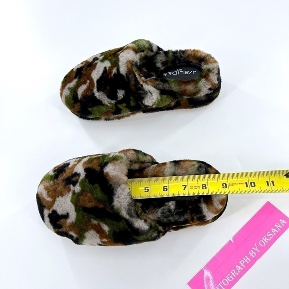 JSlides Sleek Genuine Shearling Platform Slipper size US 6 - Picture 13 of 13